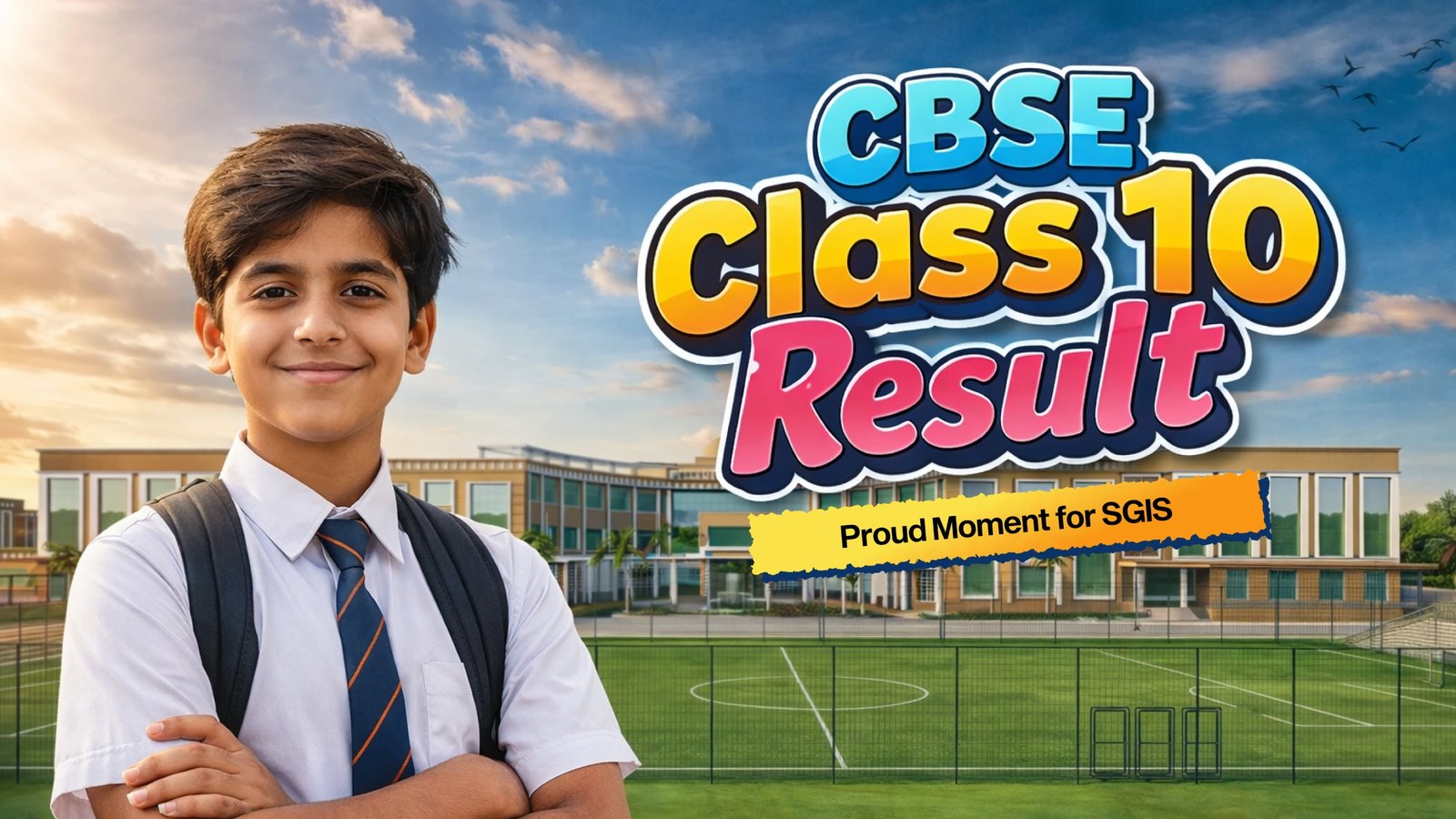 CBSE Class 10 Board Result 2025–26 : Saluja Gold International School recorded a 100% result
